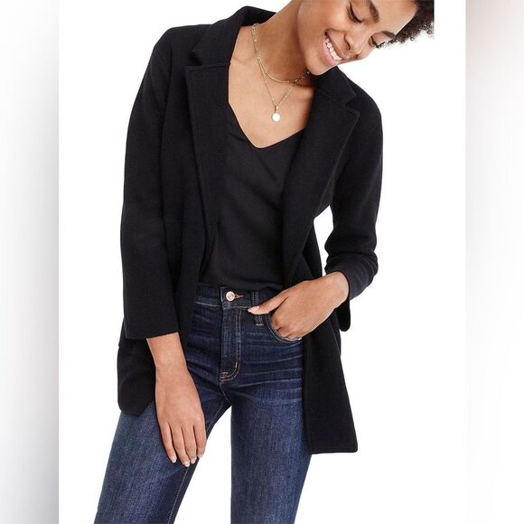 J. Crew 365 Sophie Sweater Blazer in Black L - Picture 2 of 13